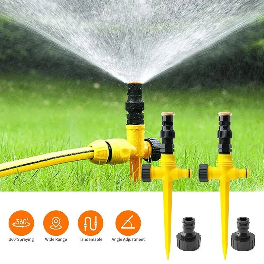 Garden Sprinkler 360° Rotating Automatic Lawn Yard Watering Irrigation System